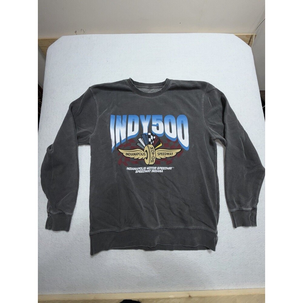 Indy 500 Indianapolis Motor Speedway Crewneck Sweatshirt Gray XL